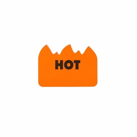 Hot Flame Sticky Notes 76 x 55 mm, 100 pieces, orange