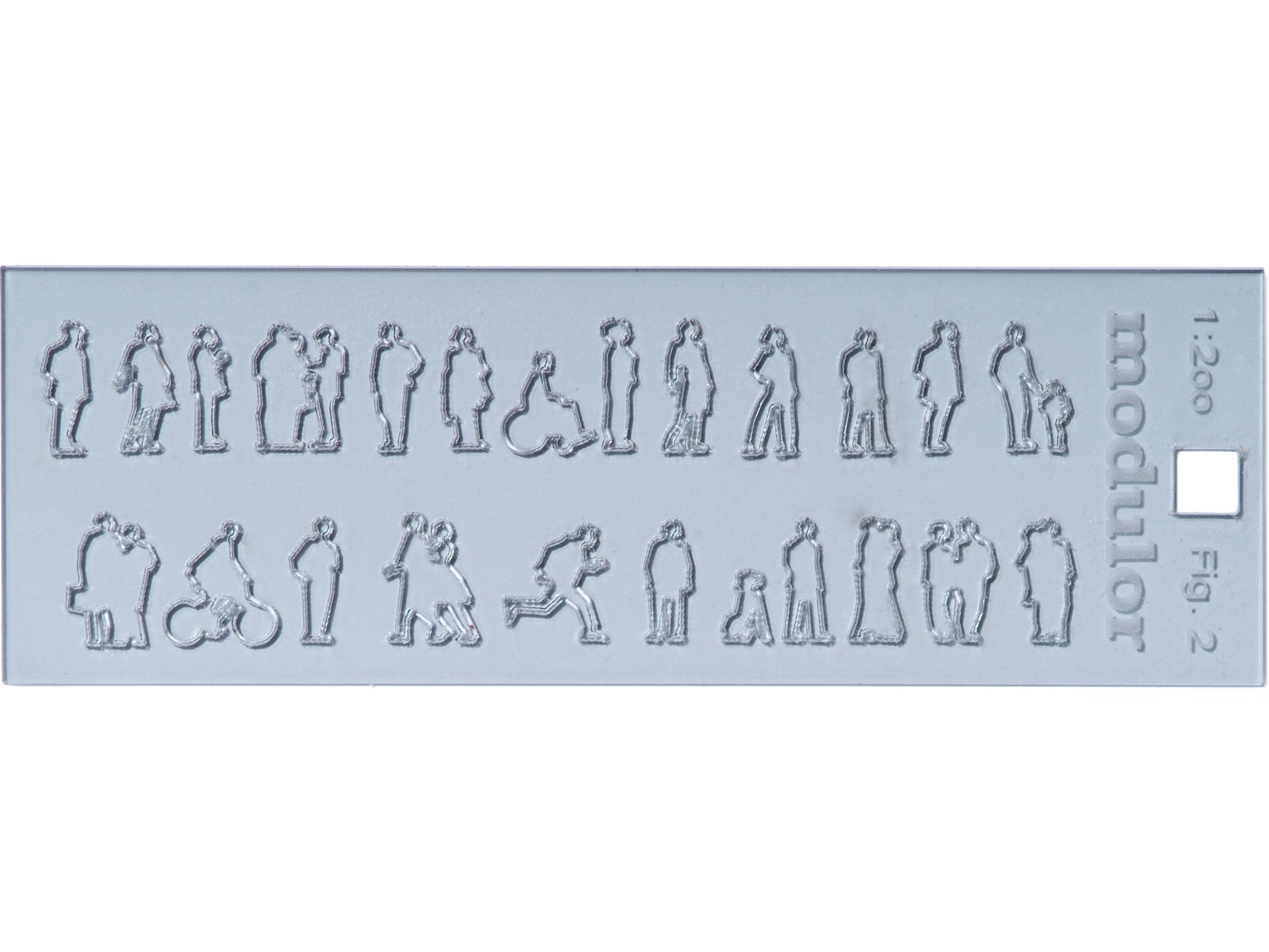 Modulor Acrylglas Figuren 1:50 - Silhouetten Für Modellbau