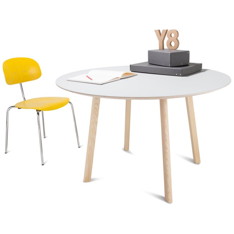 Modulor Tisch Y8 Holz Esche natur 10°