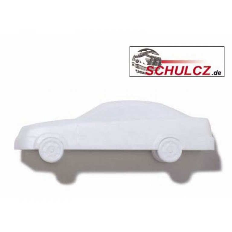 Coches de poliestireno, blancos, 1:50