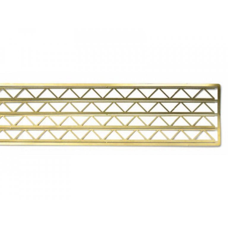 Etched brass lattice girder