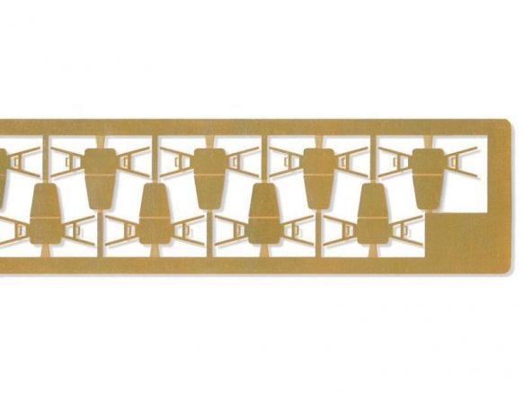 Etched brass chairs