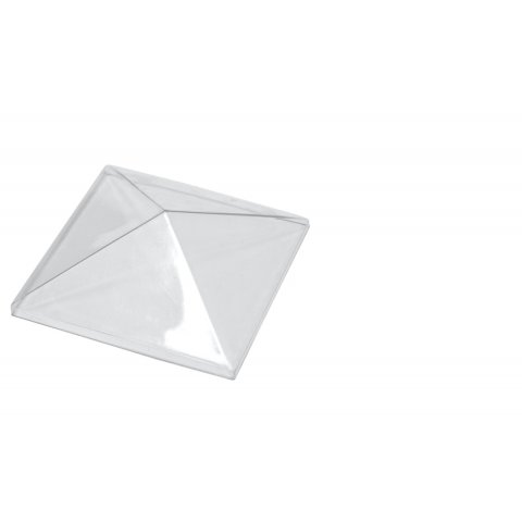 Lucernarios piramidales de PET-G, transparentes 30 x 30 x 10 mm