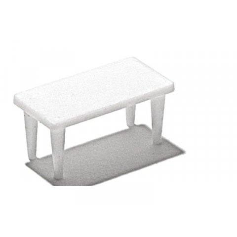 Tables, white, 1:100 rectangular, 800 x 1600 mm, 10 pieces