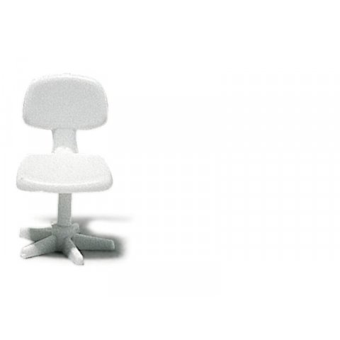 Stühle weiß, 1:50 Bürodrehstuhl, 5-Sternfuß