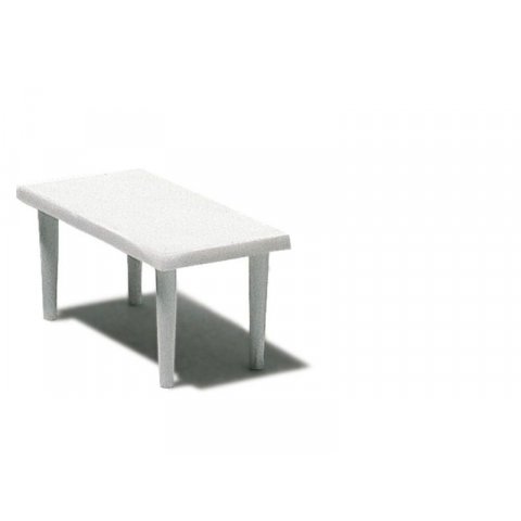 Tables, white, 1:50 rectangular, 800 x 1600 mm