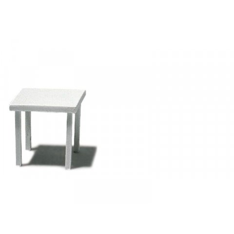 Tables, white, 1:50 square, 800 x 800 mm