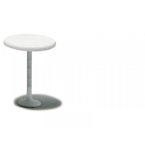 Tables, white, 1:50 round, ø 650 mm, BAR TABLE (h=1150 mm)