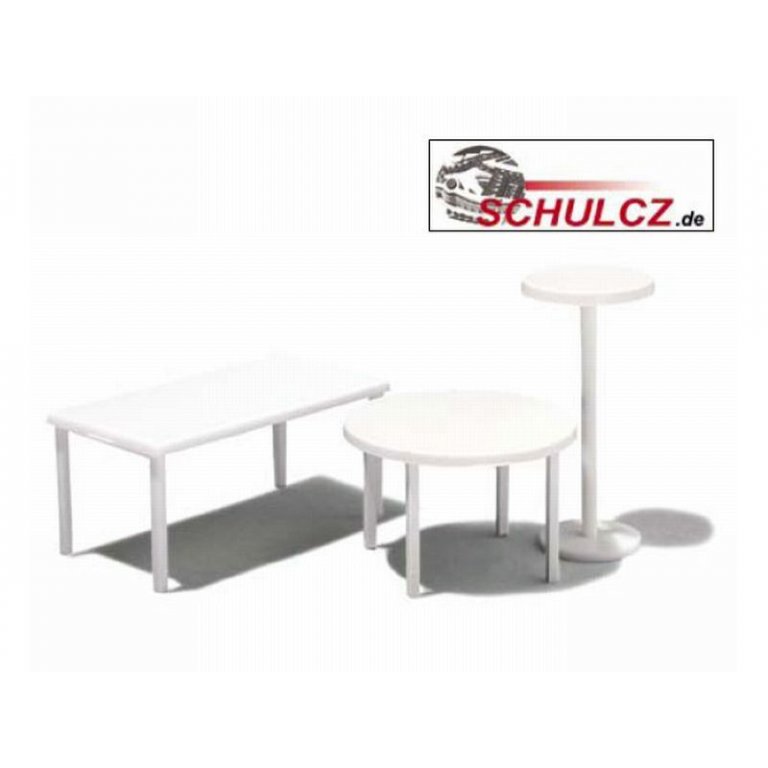 Tische weiß, 1:25