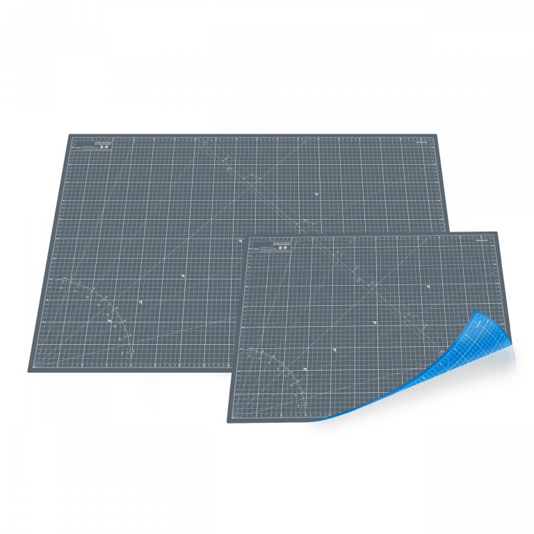 Schneidematte Hobby Line, blau/grau