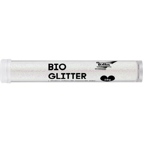 Bio Glitzer 10 g, zum Streuen, irisierend weiß