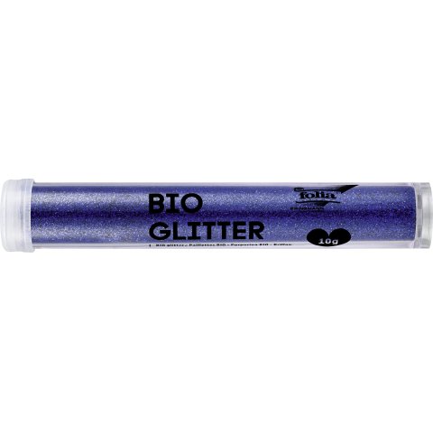 Bio Glitzer 10 g, zum Streuen, blau