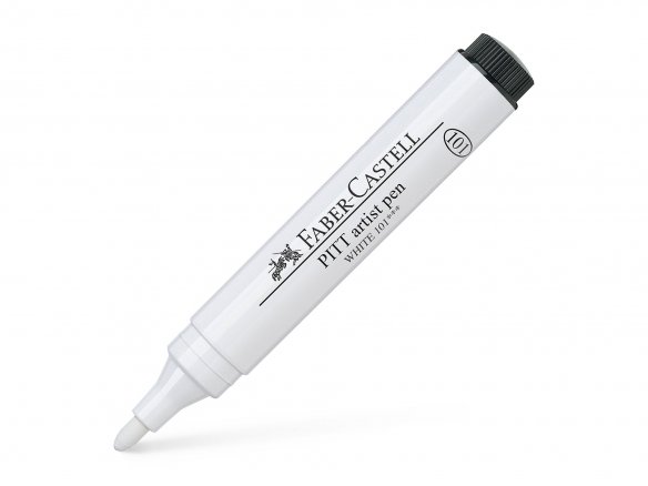 weiß FABER-CASTELL Tuschestift PITT artist pen