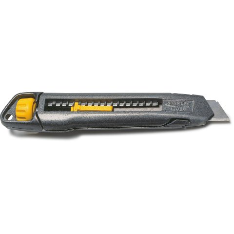 Stanley Interlock Cutter, with 18 mm blades LARGE, inc. 1 snap-off blade 18 mm