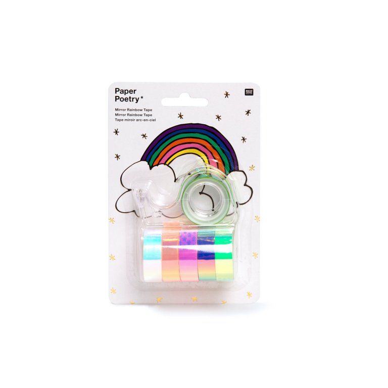 Paper Poetry Mirror Rainbow Tape