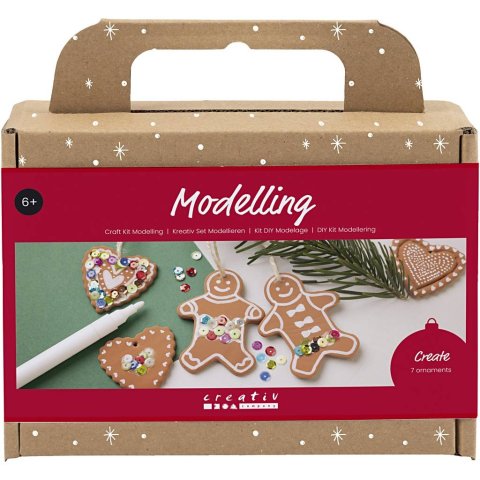 DIY Set, Weihnachten Anhänger modellieren, inkl. Zubehör