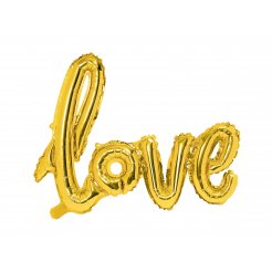 Folienballon Schriftzug 73 x 59 cm, Love, gold