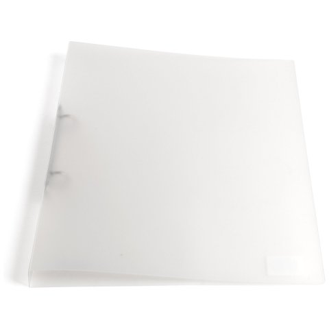 Ring binder, PP, 2 rings, translucent 320 x 250 x 22 for DIN A4, colourless