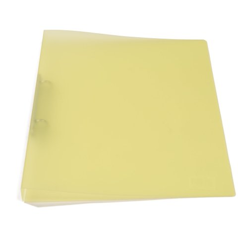 Ring binder, PP, 2 rings, translucent 320 x 250 x 22 for DIN A4, yellow