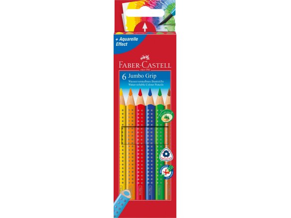 Faber-Castell Farbstift Jumbo Grip, 6er-Set
