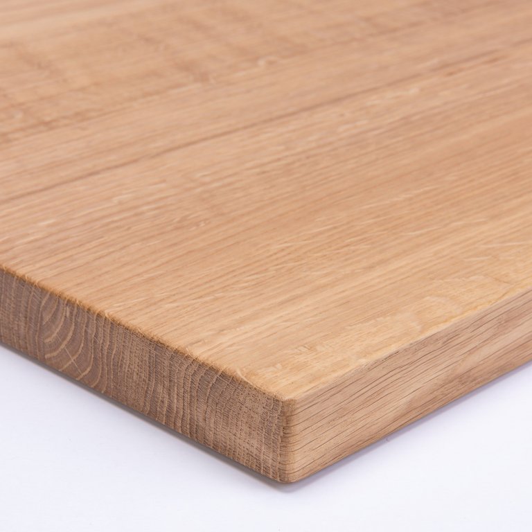 Modulor solid wood top, square, oak