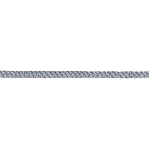 Cordón redondo retorcido, algodón ø 4 mm, gris pálido (004)