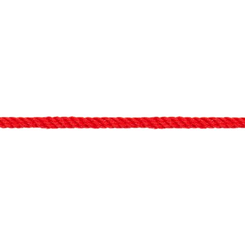 Cordón redondo retorcido, algodón ø 4 mm, rojo (722)
