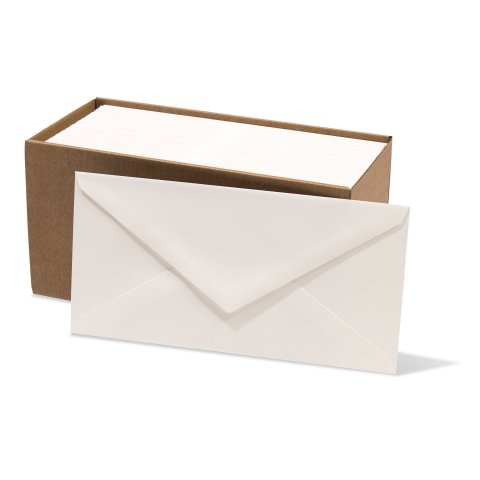 Rivoli Briefpapier Kuverts DIN lang 110 x 220 mm, 100 Stück, 120 g/m², weiß