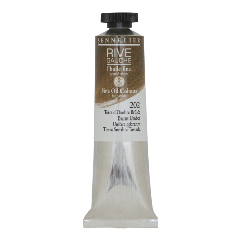 Sennelier fine oil paint Rive Gauche Metal tube 40 ml, Umbra Burnt (202)