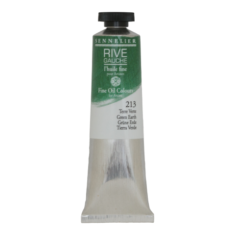 Sennelier fine oil paint Rive Gauche Metal tube 40 ml, Green Earth (213)