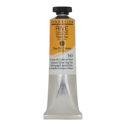 Sennelier fine oil paint Rive Gauche Metal tube 40 ml, cadmium yellow dark subst. (543)