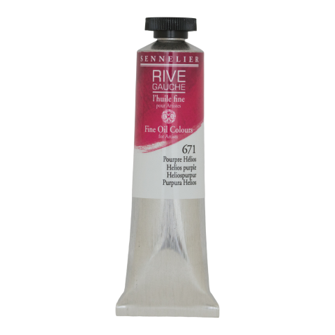 Sennelier feine Ölfarbe Rive Gauche Metalltube 40 ml, Heliospurpur (671)