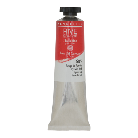 Óleo fino Sennelier Rive Gauche Tubo metálico 40 ml, rojo pirrol (685)