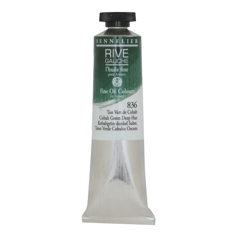 Sennelier feine Ölfarbe Rive Gauche Metalltube 40 ml, Kobaltgrün dunkel Subst. (836)