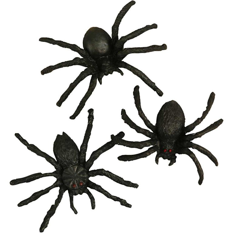 Arañas de plástico