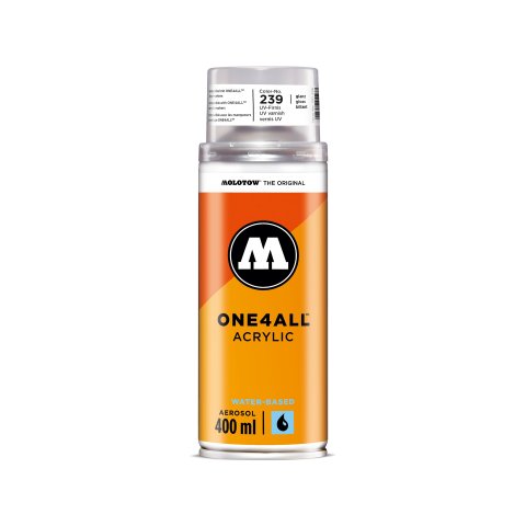 Molotow One4all acrylic spray 400 ml, clear varnish, glossy (239)