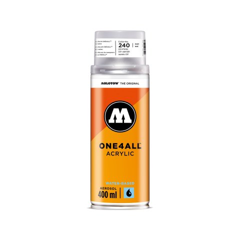 Molotow One4all spray acrilico 400 ml, lacca trasparente opaca (240)