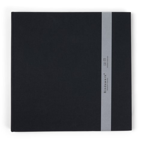 rilegatura fotoalbum classico in lino grande interno nero, 30 x 30 cm, 30 fogli /60 p., nero
