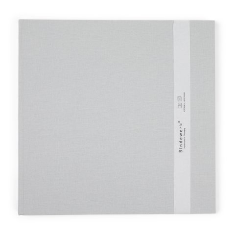 rilegatura fotoalbum classico in lino grande interno nero, 30 x 30 cm, 30 fogli /60 p., grigio