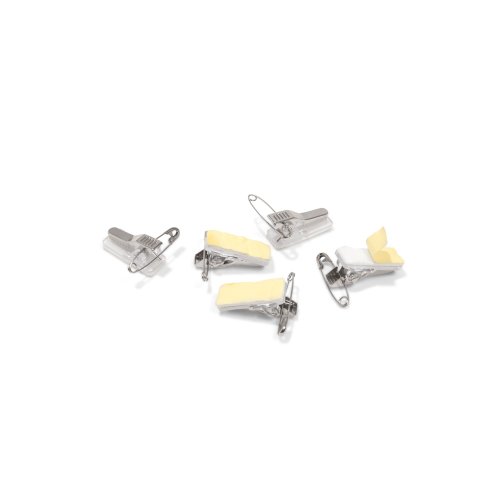 Combi clip, self-adhesive, plastic 29 x 11 mm, pin-clip combination, 5 pieces