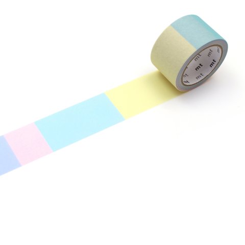 Mt Fab Washi tape patterned w = 25, l = 7 m, pale color (MTKAKU12EZ)