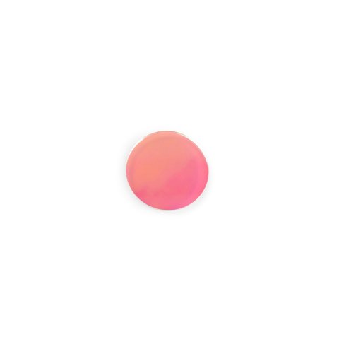 Acrylic glass GS transparent iridescent circle Ø 80 mm, s = 3 mm, milled, pink/yellow