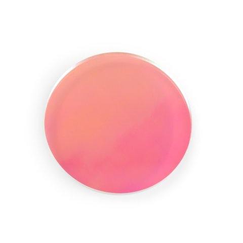 Acrylic glass GS transparent iridescent circle Ø 250 mm, s = 3 mm, milled, pink/yellow