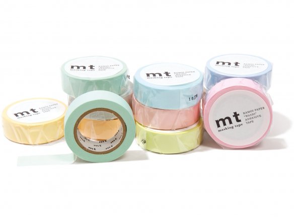 Mt 1P Basic Masking Tape, cinta adhesiva Washi uni past