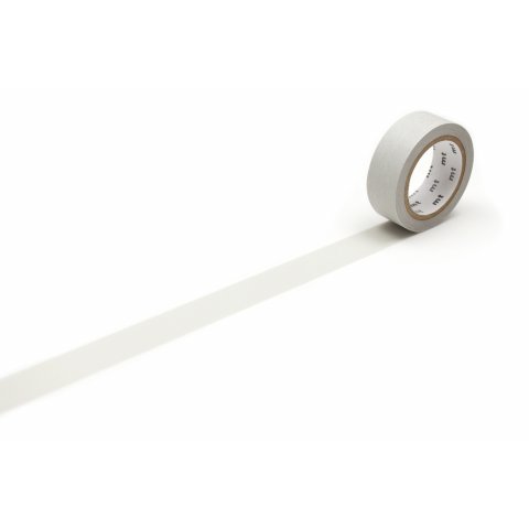 Mt 1P Basic Masking Tape, nastro adesivo Washi uni past w= 15 mm, l= 7 m pastello grigio perla (MT01P497Z)