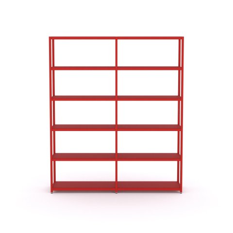 Modulor Regal M4.6 1865x1575x400mm, Reinrot, RAL 3028, FS