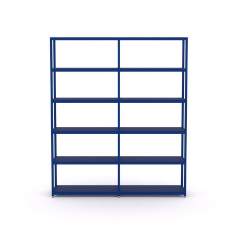 Scaffale Modulor M4.6 1865x1575x400mm, blu oltremare, RAL 5002, FS