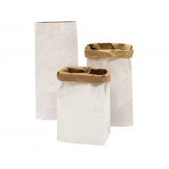 Paper Poetry flat bottom bag, plain, S