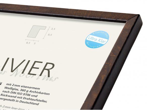 Olivier Wooden Photo Frame 18 X 24 Cm Dark Brown Black Olivier Wooden Photo Frame 18 X