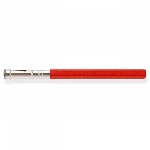 Extensor de lápiz haya FSC, l=125 mm, rojo